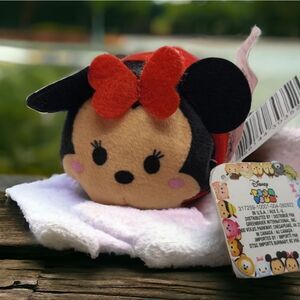 Minnie Mouse Disney Classic Tsum Tsum Mini 3" Stackable Plush Toy Gift 🎁 WDW